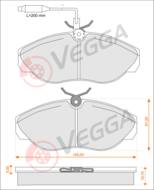VE33125 - Klocki hamulcowe VEGGA /+CZ/ (odp.GDB1105) PSA JUMPER 94-