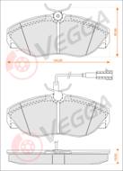 VE33126 - Klocki hamulcowe VEGGA /+CZ/ (odp.GDB1425) PSA JUMPER 94-/FIAT