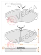 VE33127 - Klocki hamulcowe VEGGA /+CZ/ (odp.GDB1106) PSA JUMPER 94-