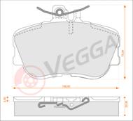 VE33129 - Klocki hamulcowe VEGGA (odp.GDB1094) DB C ( W202)