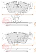 VE33141 - Klocki hamulcowe VEGGA (odp.GDB1348) BMW 3 E36