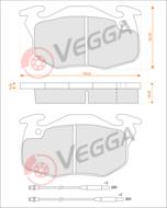 VE33145 - Klocki hamulcowe VEGGA /+CZ/ (odp.GDB1033) PSA 106 91-