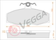 VE33149 - Klocki hamulcowe VEGGA (odp.GDB473) VAG FAVORIT