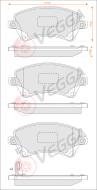 VE33150 - Klocki hamulcowe VEGGA /+CZ/ (odp.GDB3288) TOYOTA COROLLA 97-