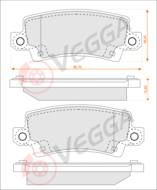 VE33163 - Klocki hamulcowe VEGGA /+ZESTAW MONTAŻOWY/ (odp.GDB3289) TOYOTA COROLLA 97-