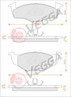 VE33164 - Klocki hamulcowe VEGGA (odp.GDB1306) VAG GOLF III