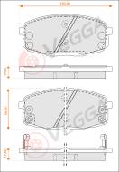 VE33171 - Klocki hamulcowe VEGGA (odp.GDB3450) KIA CEE'D 06-/HYUNDAI I30 07-