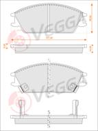 VE33173 - Klocki hamulcowe VEGGA (odp.GDB3331) GETZ 02-/HYUNDAI ACCENT 94-