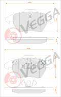 VE33177 - Klocki hamulcowe VEGGA (odp.GDB1605) PSA 307 03-
