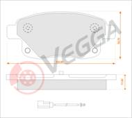 VE33187 - Klocki hamulcowe VEGGA /+CZ/ (odp.GDB1725) FORD TRANSIT 06-/TOURNEO 06-