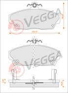 VE33189 - Klocki hamulcowe VEGGA /+CZ/ (odp.GDB496) ROVER 200-400 89-/HONDA CIVIC 94-