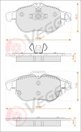 VE33190 - Klocki hamulcowe VEGGA (odp.GDB1492) GM VECTRA C 02-/SIGNUM 03-