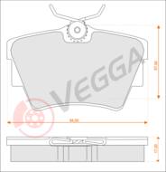 VE33193 - Klocki hamulcowe VEGGA (odp.GDB1479) RENAULT TRAFIC 01-/GM VIVARO 01-