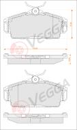 VE33196 - Klocki hamulcowe VEGGA (odp.GDB3168) NISSAN ALMERA II 00-/PRIMERA 96-