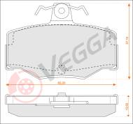 VE33197 - Klocki hamulcowe VEGGA /tył/ (odp.GDB3092) NISSAN ALMERA 00-/PRIMERA 96-