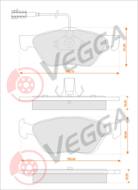 VE33203 - Klocki hamulcowe VEGGA /+CZ/ (odp.GDB1445) ALFA ROMEO 147 01-/156 00-