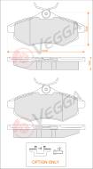 VE33209 - Klocki hamulcowe VEGGA /+ZESTAW MONTAŻOWY/ (odp.GDB1495) PSA C2 03-/C3 02-