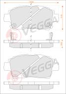 VE33211 - Klocki hamulcowe VEGGA (odp.GDB3242) TOYOTA COROLLA 01-