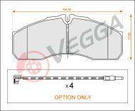 VE33223 - Klocki hamulcowe VEGGA /+CZ/ (odp.GDB1610) RENAULT MASTER II 98-/IVECO DAILY III 99-