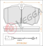 VE33225 - Klocki hamulcowe VEGGA /tył/ /+CZ/ (odp.GDB1535) IVECO DAILY III 99-/IVECO DAILY IV 06-