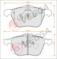 VE33240 - Klocki hamulcowe VEGGA (odp.GDB1576) VOLVO S60 00-/S80 98-