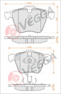 VE33242 - Klocki hamulcowe VEGGA (odp.GDB1684) FORD S-MAX 06-/VOLVO S60 II 10-