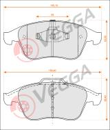 VE33243 - Klocki hamulcowe VEGGA (odp.GDB1808) RENAULT LAGUNA III 07-