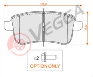 VE33245 - Klocki hamulcowe VEGGA /+2 ŚRUBY/ (odp.GDB1791) RENAULT MEGANE III 08-/SCENIC III