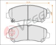 VE33249 - Klocki hamulcowe VEGGA (odp.GDB3467) NISSAN QASHQAI 07-/NISSAN X-TRAIL 07-