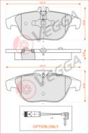 VE33258 - Klocki hamulcowe VEGGA /+CZ/ (odp.GDB1738) DB KLASA C (W204) 07-/KLASA E (C207) 09-