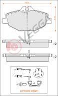 VE33261 - Klocki hamulcowe VEGGA /+2 CZ/ /+ZESTAW MONTAŻOWY/ (odp.GDB1542) DB W211 02-