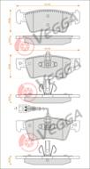 VE33267 - Klocki hamulcowe VEGGA /tył/ /+CZ/ (odp.GDB1671) VAG TRANSPORTER T5 03-/TOUAREG 02-