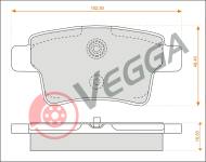 VE33273 - Klocki hamulcowe VEGGA /tył/ (odp.GDB1692) PSA C4 GRAND PICASSO 06-/C4 PICASSO 07-