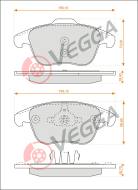 VE33274 - Klocki hamulcowe VEGGA (odp.GDB1691) PSA C4 II 09-/3008 09-