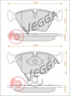 VE33283 - Klocki hamulcowe VEGGA (odp.GDB1531) BMW 3 ( E46 ) 00-/X3 ( E83 ) 04-