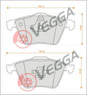 VE33290 - Klocki hamulcowe VEGGA (odp.GDB1607) VOLVO C30 06-/GM VECTRA C 05-