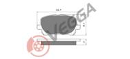 VE33304 - Klocki hamulcowe VEGGA (odp.GDB3315) TOYOTA AVENSIS VERSO 01-