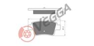 VE33340 - Klocki hamulcowe VEGGA /tył/ (odp.GDB1656) FIAT GRANDE PUNTO 07-