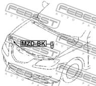 MZD-BK - Odbój maski FEBEST MAZDA 3 BK 03-08