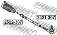 2522-307 - Drążek kierowniczy FEBEST PSA C4 04-11