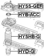 HYD-G - Odbój amortyzatora FEBEST /przód/ HYUNDAI GETZ 02-11