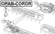 OPAB-CORDR - Tuleja belki FEBEST /tył/ OPEL CORSA D 06-14/CORSA E/FIAT PUNTO 08-/GRANDE PUNTO