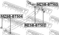 MZSB-BT503 - Tuleja resora FEBEST /tył/ MAZDA BT-50 06-11