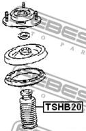 TSHB20 - Osłona amortyzatora FEBEST /tył/ MAZDA 3 BK 03-08