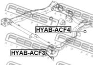 HYAB-ACF4 - Tuleja belki FEBEST HYUNDAI ACCENT/VERNA 99-13