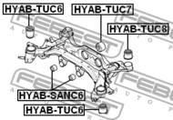 HYAB-TUC6 - Tuleja belki FEBEST /tył przednia/ HYUNDAI TUCSON 04-10/KIA SPORTAGE 04-
