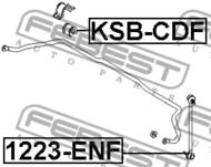 KSB-CDF - Poduszka stabilizatora FEBEST /przód/ 23,8mm KIA CEED 06-12