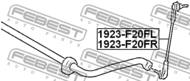 1923-F20FL - Łącznik stabilizatora FEBEST /przód L/ /wersja bez aktyw. stab L/P/ BMW 1 F20/F21 10-
