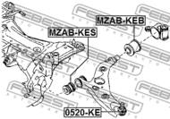 MZAB-KEB - Tuleja wahacza FEBEST /tył/ MAZDA CX-5 11-