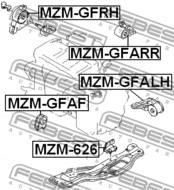 MZM-626 - Poduszka silnika FEBEST /tył/ MAZDA 626 91-97
